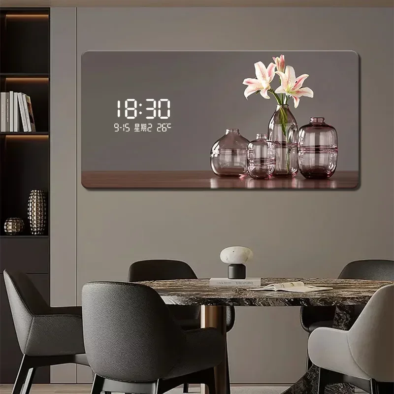 Luxury Watch Wall Clock - Orologio da parete digitale con display
