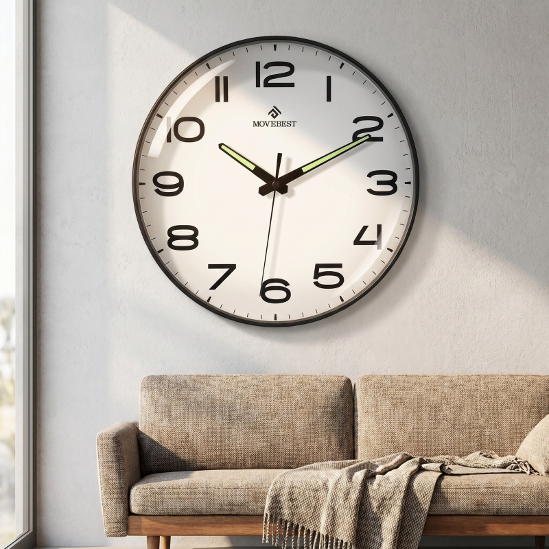 Luxury Watch Wall Clock - Orologio da Parete Luminoso Minimalista di