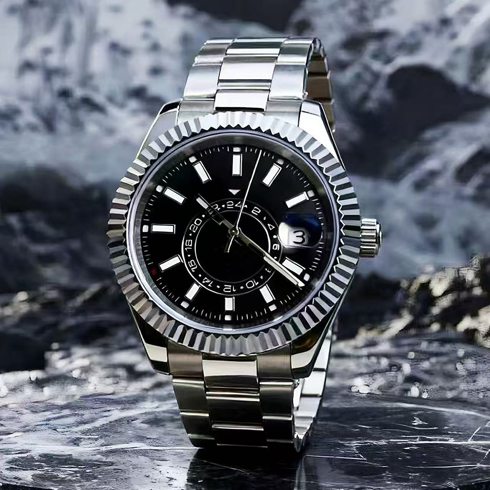 Luxury Watch Green Dial - Orologio Automatico da Uomo 39mm Argento