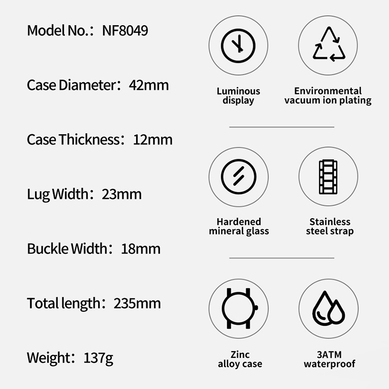 NAVIFORCE Orologio alla moda d - Field Watch Military recensione e prezzo