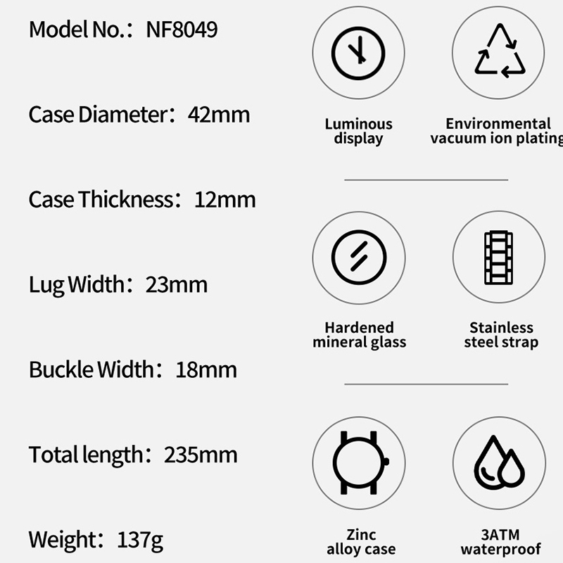 NAVIFORCE Orologi da uomo al q - Field Watch Military recensione e prezzo