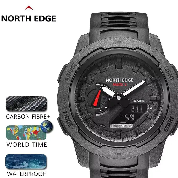 NORTH EDGE Mars 3 Orologio mil - Field Watch Military recensione e prezzo