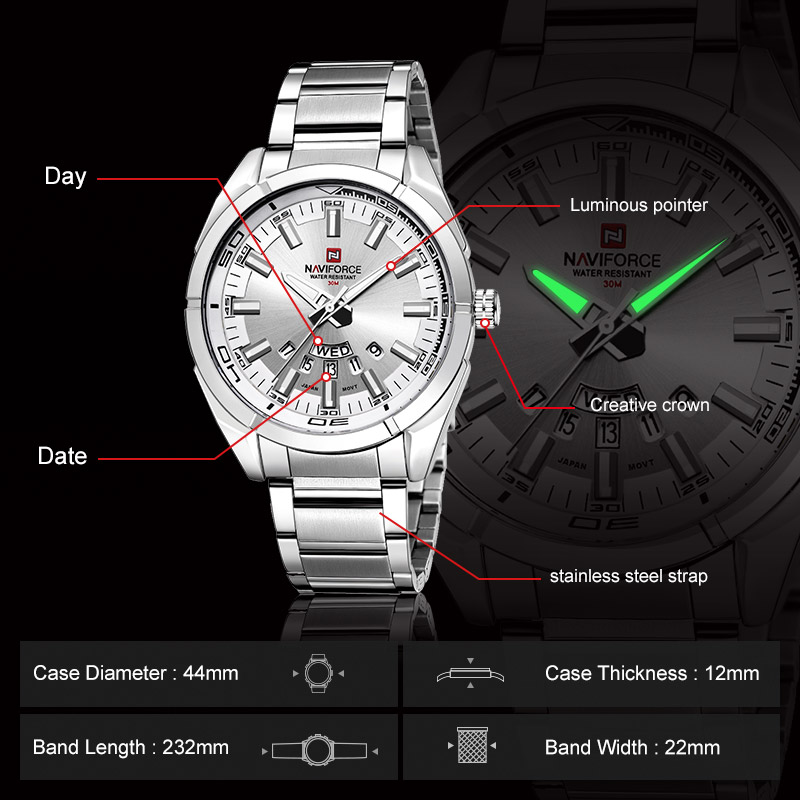 Orologi da Uomo NAVIFORCE, Imp - Field Watch Military recensione e prezzo
