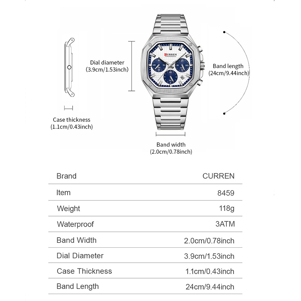 CURREN Orologio cronografo qua - Luxury Watch For Men recensione e prezzo