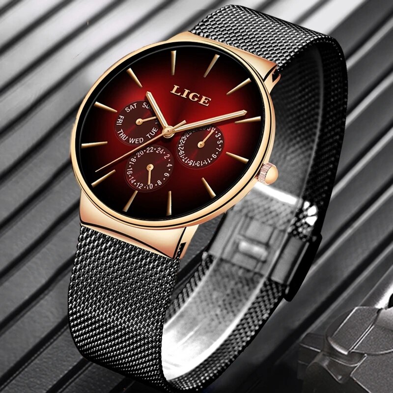 New LIGE Fashion Mens orologi  - Luxury Watch Low Price recensione e prezzo